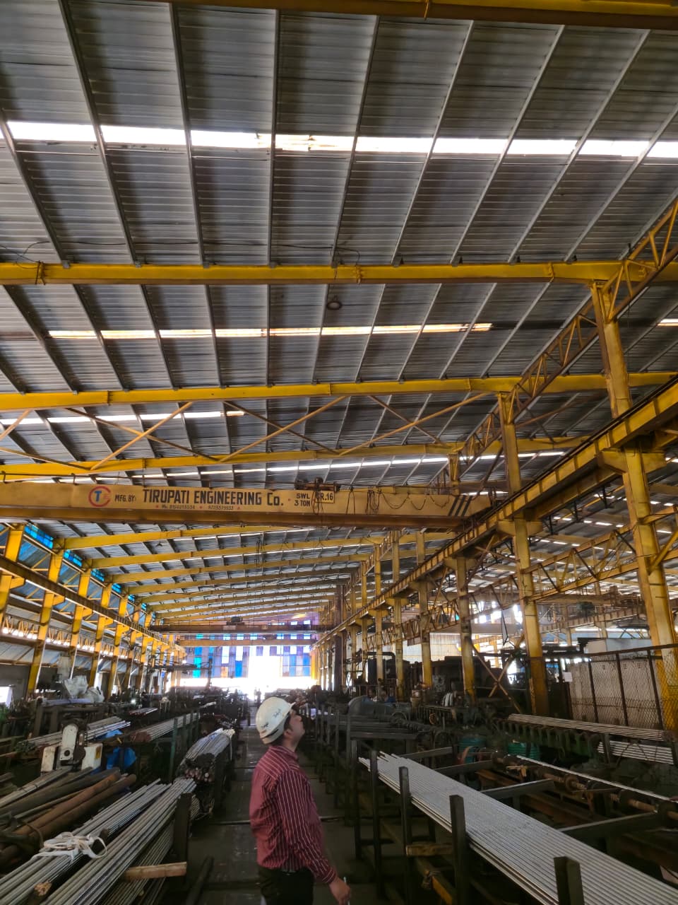 Industrial Shed Visit — Jyoti Steel Industry, Honard